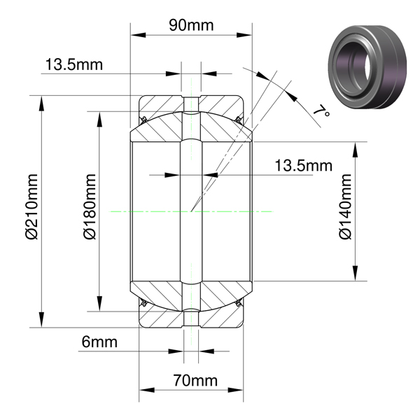 GE140ES-2RS Bearing Specifications