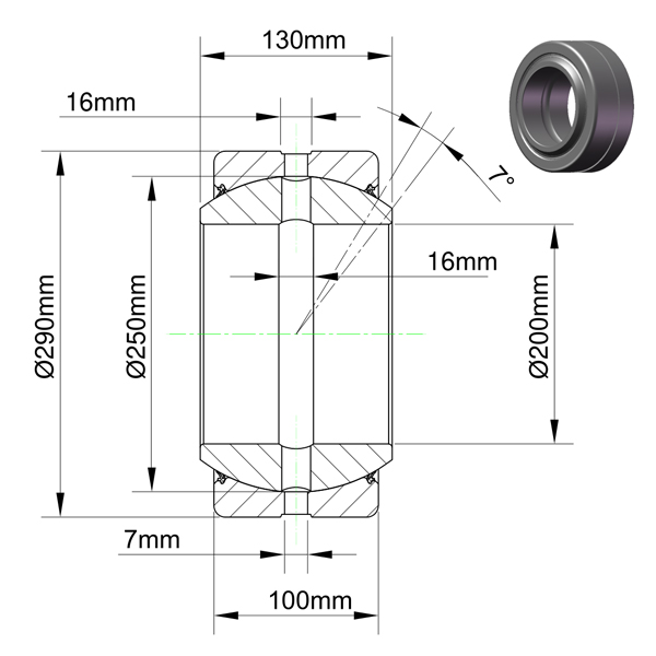 GE200ES 2RS Bearing Specifications