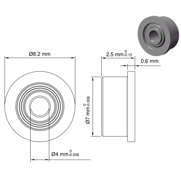 MF74ZZ Bearing Specifications