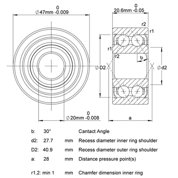 3204 2RS Bearing Specifications