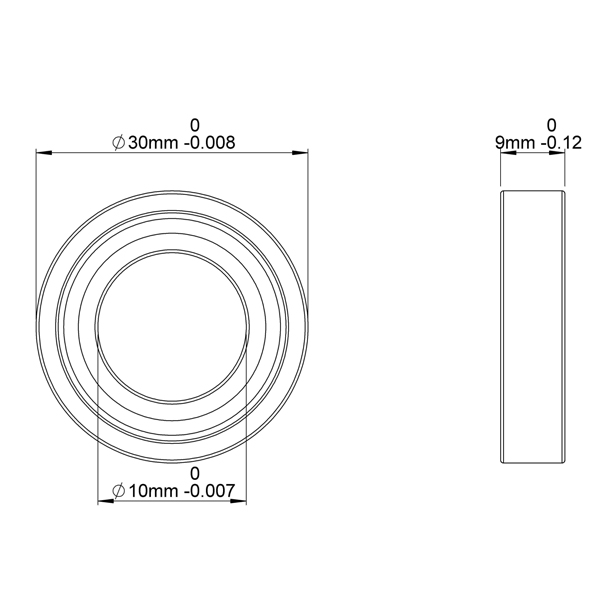 6200ZZ Bearing Specifications
